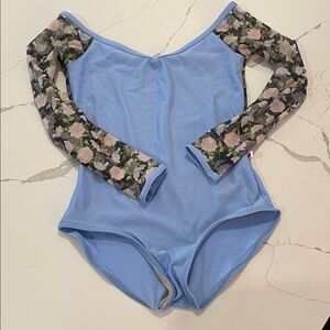 Yumiko Nina floral mesh leotard size small